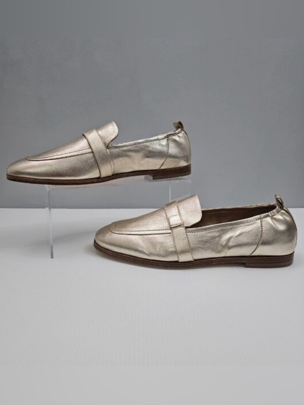 Andre Assous Cedar Featherweights Metallic Gold Women's Slip-On Loafers